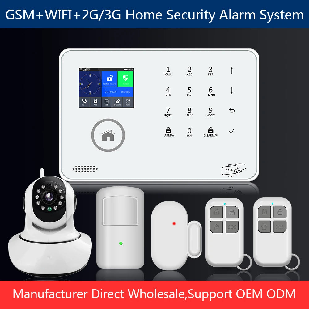WIFI+GSM 2G/3G Home Security Alarm System APP Remote Control