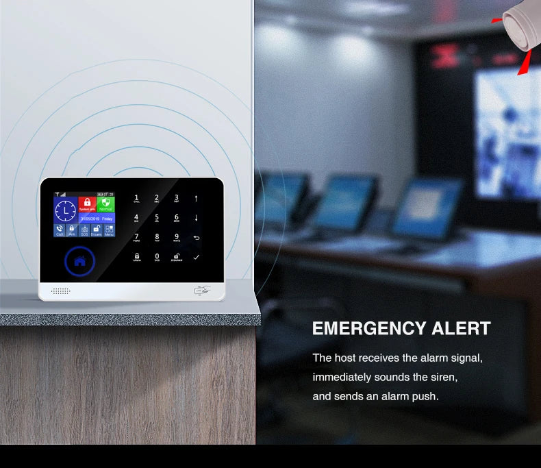 WIFI+GSM 2G/3G Home Security Alarm System APP Remote Control