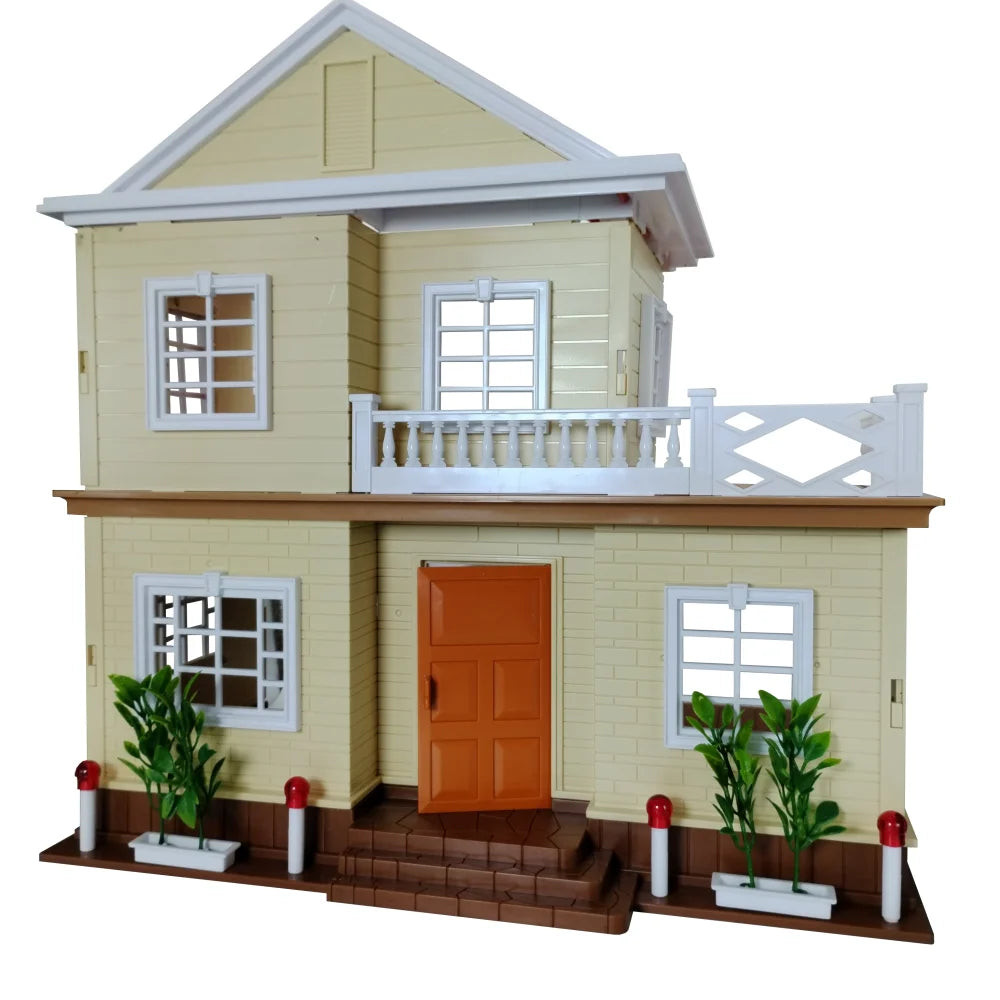 Two-story Dollhouse With Stair kitchen bathroom
