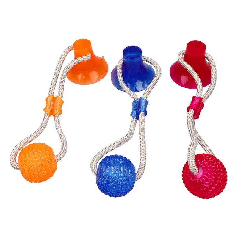 Pet Toys for Small Dogs, Rubber Dog Toy,  Chewing Toy with Suction Cup