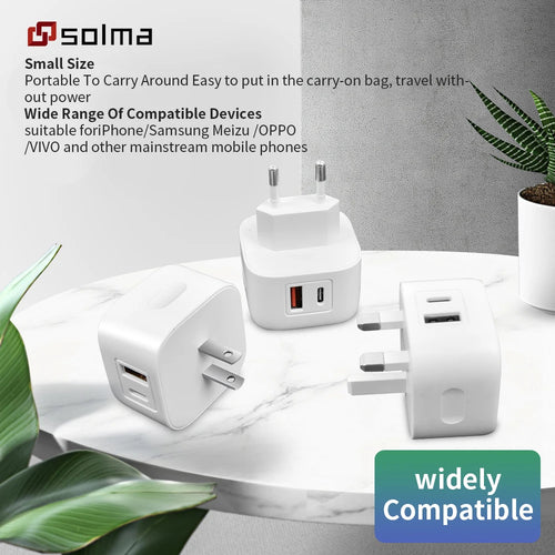 PD+USB Charger Charge For Mobile Phone Plug Charging Adapter