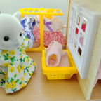 Two-story Dollhouse With Stair kitchen bathroom