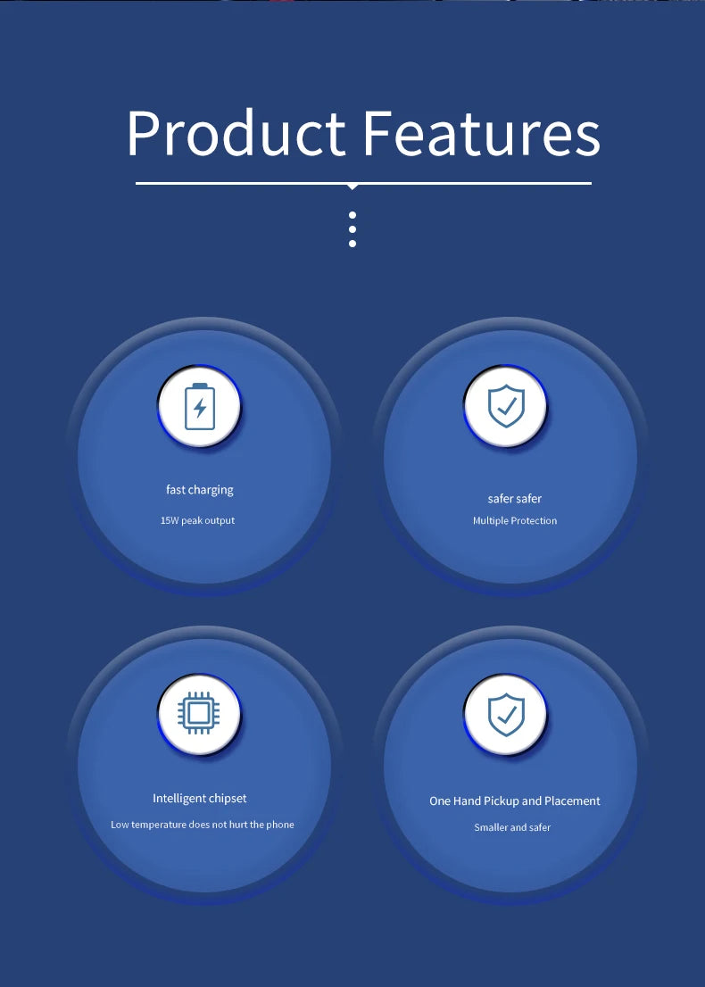 30W Magnetic Car Wireless Charger For iPhone