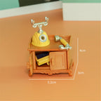 Two-story Dollhouse With Stair kitchen bathroom