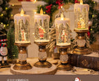 Christmas decorations: candles,