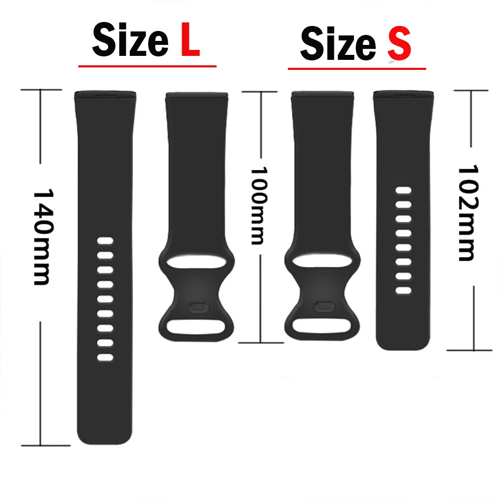 Strap for Fitbit Versa 4 3 Sense 2 band Smartwatch Accessories replacmentsilicone Sport Bracelet correa Fitbit Versa4 watchband