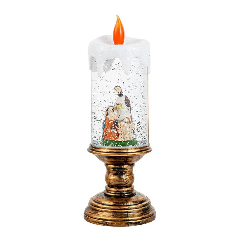 Christmas decorations: candles,