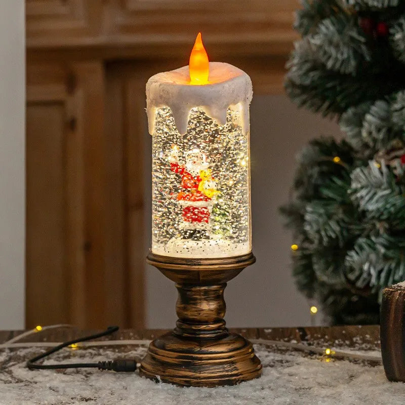 Christmas decorations: candles,