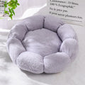 Pet Bed Plush Round Dog Bed and Cat Bed Cute Flower Design Soft Washable Pet Mat for Small and Medium-sized Dogs and Cats