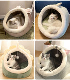 Washable Pet Sleeping Bed for Small Dog Mat Bag Cave Cats Bed
