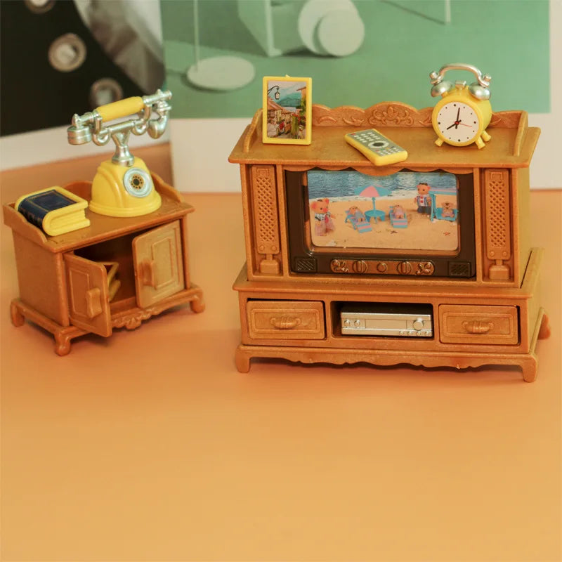 Two-story Dollhouse With Stair kitchen bathroom