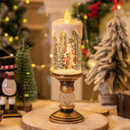 Christmas decorations: candles,