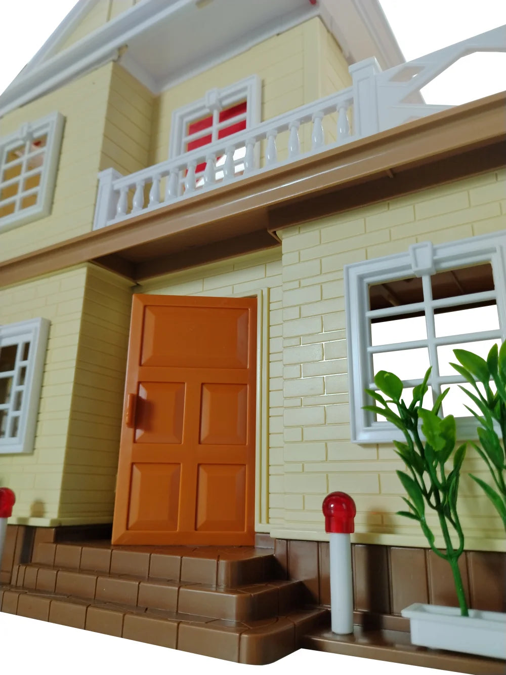 Two-story Dollhouse With Stair kitchen bathroom