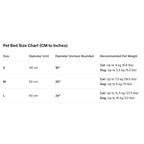 Pet Bed Plush Round Dog Bed and Cat Bed Cute Flower Design Soft Washable Pet Mat for Small and Medium-sized Dogs and Cats