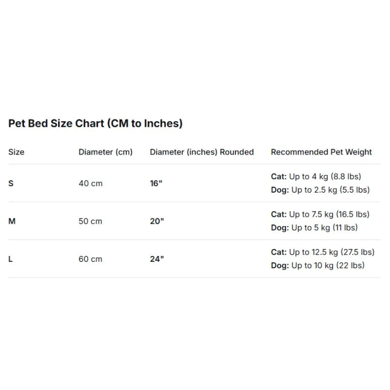 Pet Bed Plush Round Dog Bed and Cat Bed Cute Flower Design Soft Washable Pet Mat for Small and Medium-sized Dogs and Cats