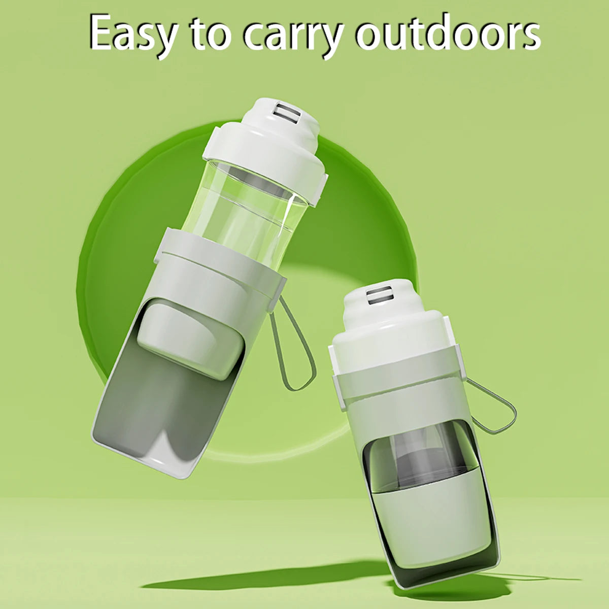 Portable Dog Cat Water Bottle with Storage Food and Water