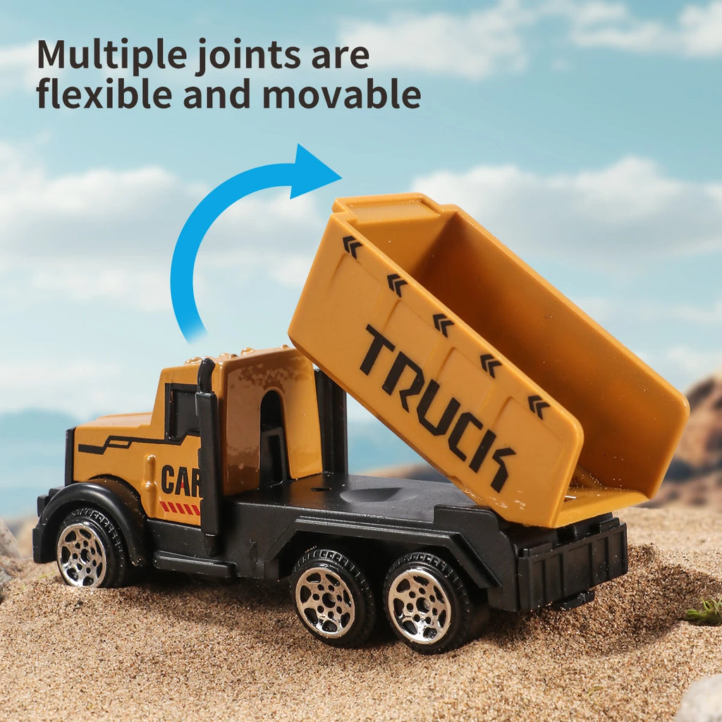 6pcs/set Toys for Boys Alloy Engineering Truck Toy