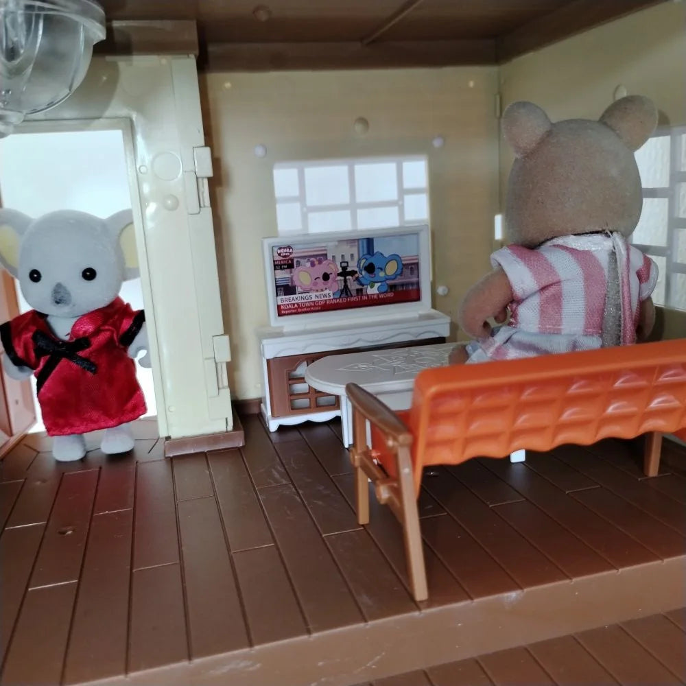 Two-story Dollhouse With Stair kitchen bathroom