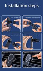 30W Magnetic Car Wireless Charger For iPhone