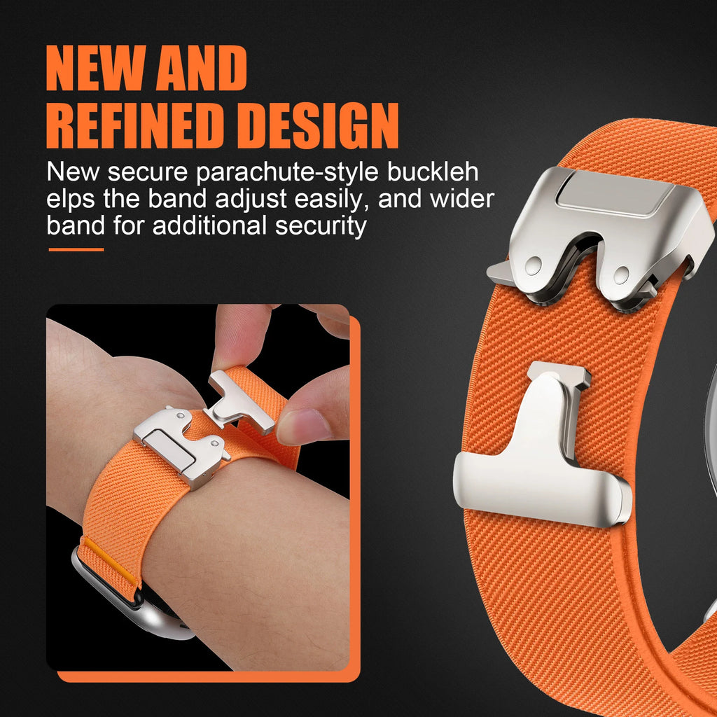 Accessories For Fitbit Versa 3 4 Sense 4 band smartwatch replacment nylon belt Bracelet correa Fitbit Versa4 3 Parachute Strap