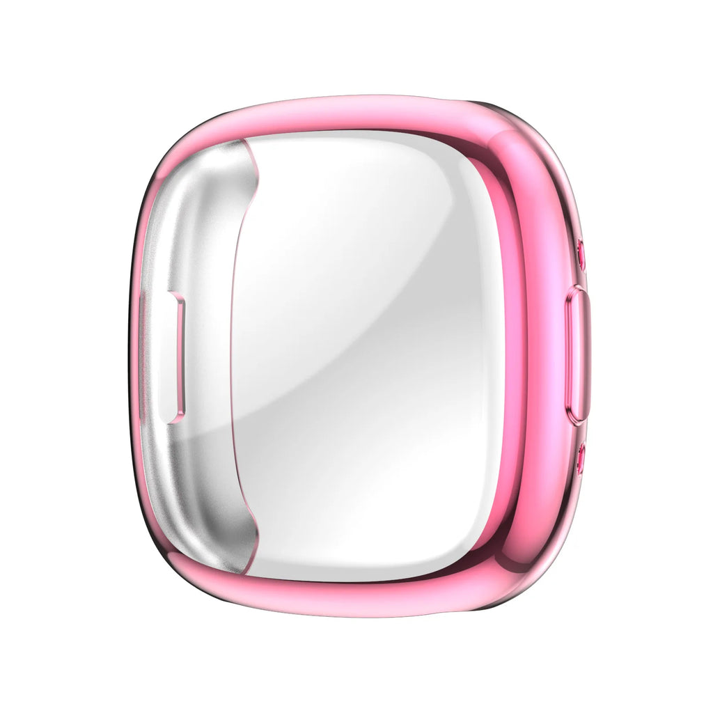 Full Screen Protector Case For Fitbit Versa 4 Soft TPU Screen Protector Cover For Fitbit Versa 3/Sense/Sense 2 Protective Cover