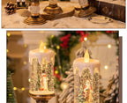 Christmas decorations: candles,