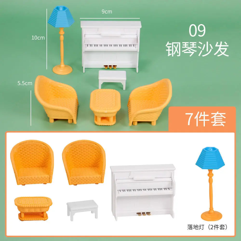 Two-story Dollhouse With Stair kitchen bathroom