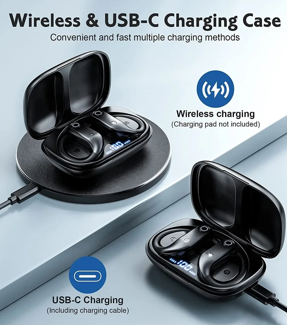 Bluetooth Earphones Wireless Earbuds with Wireless Charging Case
