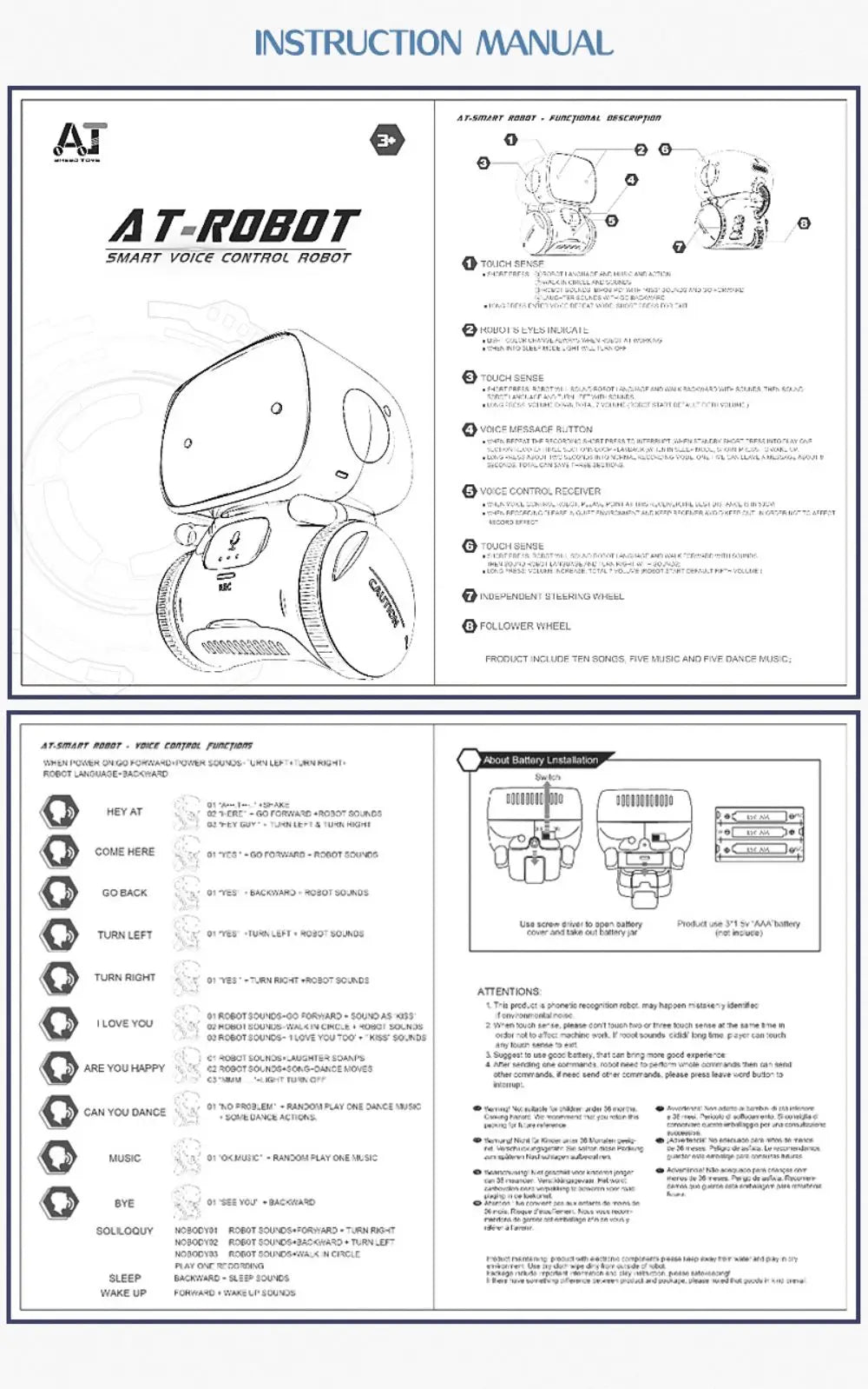 Toy Robot Intelligent Robots
